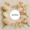 XOXO Valentine Stickers – Minimalist Romantic Gift Seals - Sticksy Prints Australia