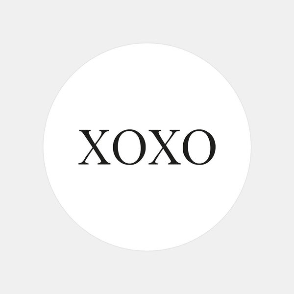 XOXO Valentine Stickers – Minimalist Romantic Gift Seals