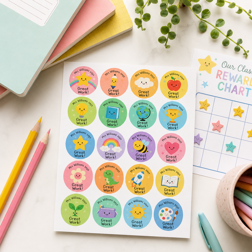 Busy Teachers: How to Use Personalised Reward Stickers for Busy Australian Teachers