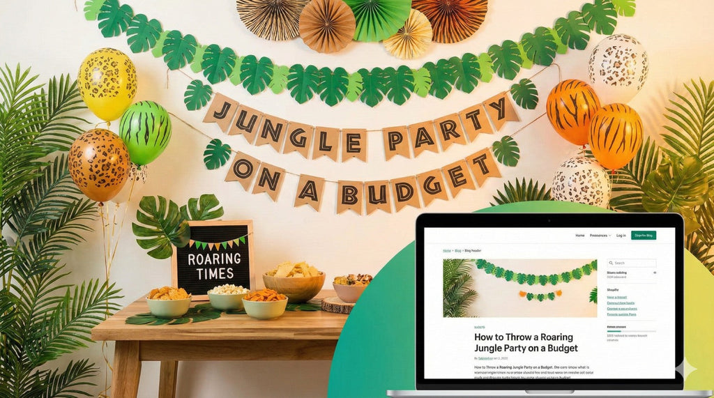 How to Throw a Roaring Jungle Party on a Budget - Sticksy Prints Australia