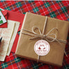 Personalised Christmas Sticker Labels North Pole Special Delivery Name