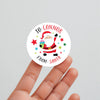 Personalised Kids Christmas Sticker Labels Santa