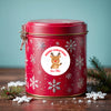 Personalised Kids Christmas Sticker Labels Reindeer Merry Christmas