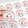 Personalised Christmas Sticker Labels North Pole Special Delivery Name