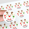 Personalised Kids Christmas Sticker Labels Rudolph Reindeer
