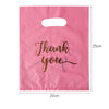 100pk Pink Thank You Gift Bags for Guests | 3 Sizes