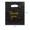 100pk Black Thank You Gift Bags for Guests | 3 Sizes