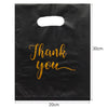 100pk Black Thank You Gift Bags for Guests | 3 Sizes