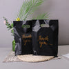 100pk Black Thank You Gift Bags for Guests | 3 Sizes