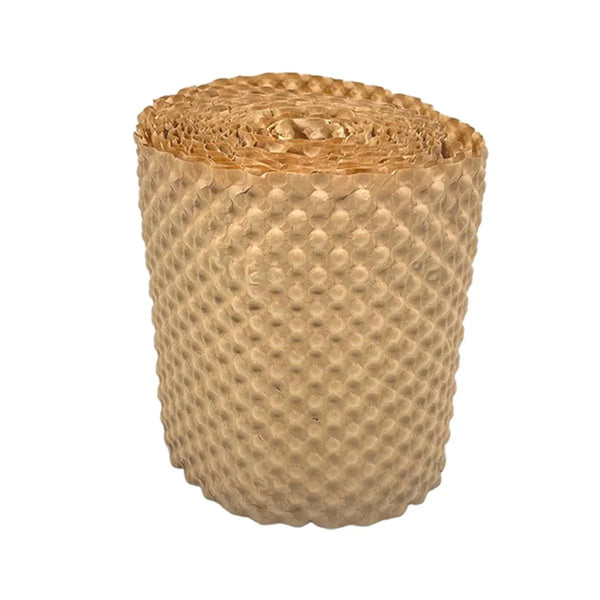 Kraft Bubble Paper Roll 28cm x 50m | Eco Cushioning Packaging Wrap - Sticksy Prints Australia
