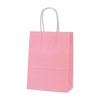 20pcs Pink Kraft Paper Gift Bags with Handles - Small 15x21cm Eco-Friendly Carry Bag for Party Favours & Retail - Sticksy Prints Australia