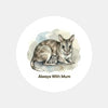 Always With Mum Sticker – Eastern Barred Bandicoot Mother & Joey Tasmanian Wildlife Sticker - Sticksy Prints Australia