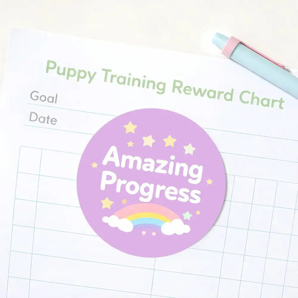 Amazing Progress Pet Training Reward Stickers | Positive Reinforcement Stickers for Dogs & Puppies - Sticksy Prints Australia