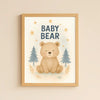 Baby Bear Nursery Wall Art Print – Woodland Animal Printable (Digital Download)