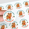 Baby Reindeer Personalised Christmas Stickers – North Pole Delivery