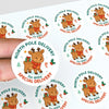 Baby Reindeer Personalised Christmas Stickers – North Pole Delivery - Sticksy Prints Australia
