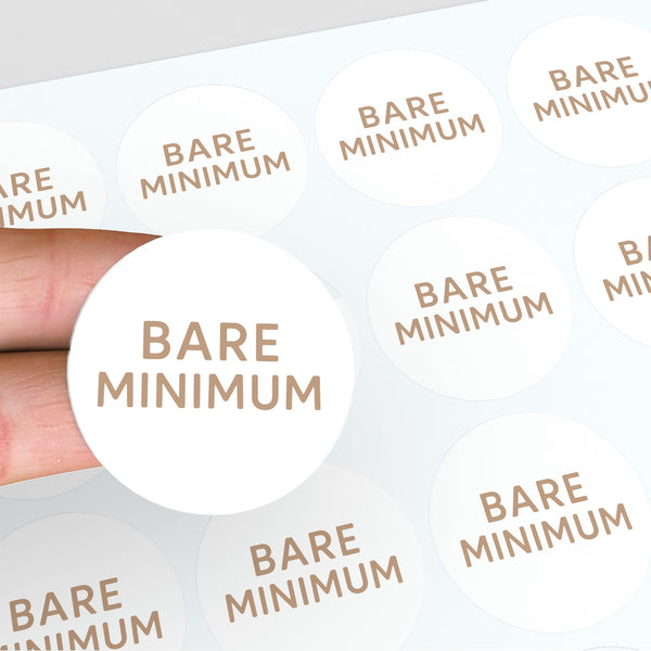 Bare Minimum Sticker – Funny Dating Sticker for Journals Planners & Modern Dating Awareness