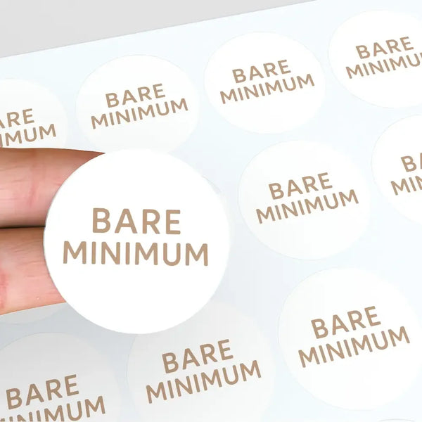 Bare Minimum Sticker – Funny Dating Sticker for Journals, Planners & Modern Dating Awareness - Sticksy Prints Australia