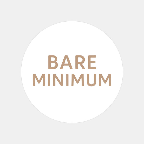 Bare Minimum Sticker – Funny Dating Sticker for Journals Planners & Modern Dating Awareness