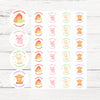 Barnyard Farm Animal Thank You Stickers – Barn & Chicks Highland Cow Pig & Goat | Personalised Party Favour Labels