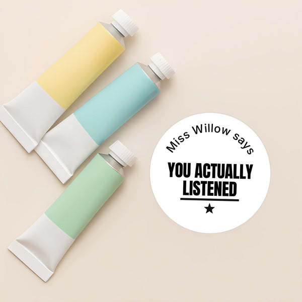 Bold Sarcastic Teen Behaviour Stickers – Personalised Minimalist Teacher Reward Stickers