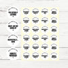 Bold Sarcastic Teen Behaviour Stickers – Personalised Minimalist Teacher Reward Stickers - Sticksy Prints Australia