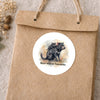Born Wild in Tasmania Sticker | Tasmanian Devil Mother & Joey Wildlife Sticker