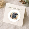 Born Wild in Tasmania Sticker | Tasmanian Devil Mother & Joey Wildlife Sticker - Sticksy Prints Australia