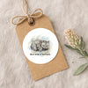 Born Wild in Tasmania Wombat Sticker – Tasmanian Mother & Joey Wildlife Sticker - Sticksy Prints Australia