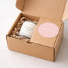 Business Website URL Stickers | Round Packaging Labels for Small Businesses Pink - Sticksy Prints Australia