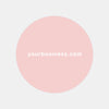 Business Website URL Stickers | Round Packaging Labels for Small Businesses Pink