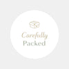 Carefully Packed Stickers | Minimal Packaging Labels for Handmade & Boutique Orders - Sticksy Prints Australia