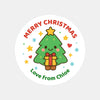 Christmas Tree Gift Stickers – Personalised Name Label