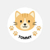 Custom Cat Photo Portrait Label Stickers – Personalised Just for You!