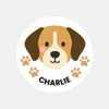 Custom Dog Photo Portrait Label Stickers – Personalised Just for You!