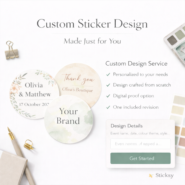Custom Round Sticker Designs