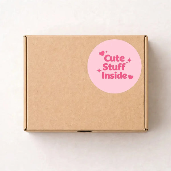 Cute Stuff Inside Stickers | Pretty Packaging Labels for Small Businesses - Sticksy Prints Australia