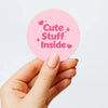 Cute Stuff Inside Stickers | Pretty Packaging Labels for Small Businesses - Sticksy Prints Australia