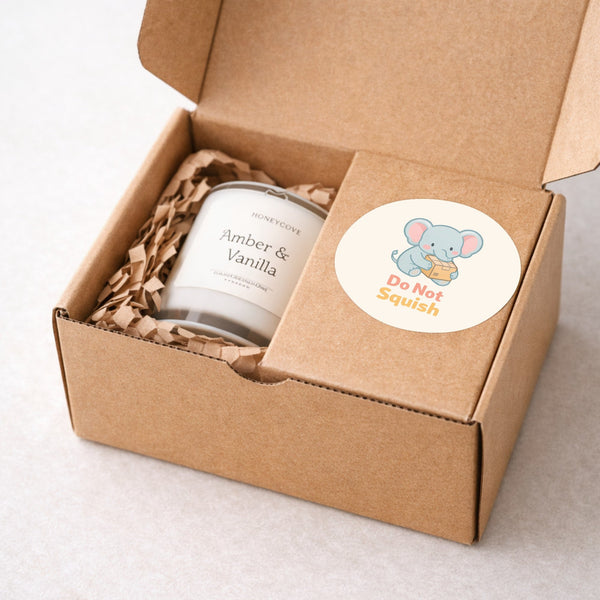 Do Not Squish Stickers | Cute Fragile Packaging Labels for Small Businesses