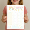 Editable Kids Reward Chart – Pastel Rainbow | Canva Template (A4 + US Letter) - Sticksy Prints Australia