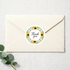 Thank You Sunflower Daisy Wreath Stickers Packaging Labels | Small Business Australia - Sticksy Prints Australia