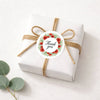 Thank You Stickers | Red Poppy Watercolour Wreath Packaging Labels | Small Business Australia - Sticksy Prints Australia