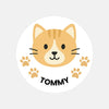 Custom Cat Photo Portrait Label Stickers – Personalised Just for You!