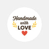 Handmade with Love Stickers Business Stickers