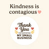 Thank You for Supporting My Small Business Stickers