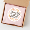 Thank You for Supporting My Small Business Stickers Delicate Floral