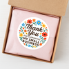 Thank You for Supporting My Small Business Stickers – Bright Floral Edition