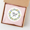 Thank You Stickers | Colourful Floral Wreath Packaging Labels | Small Business Stickers Australia - Sticksy Prints Australia