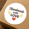 Handmade with Love Stickers Business Stickers