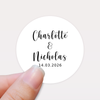 Personalised Wedding Stickers – Custom Names & Date Labels